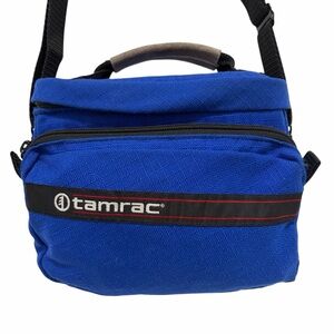 Tamrac Vintage Royal Blue Nylon Small 4 Compartment Camera Bag - Like New